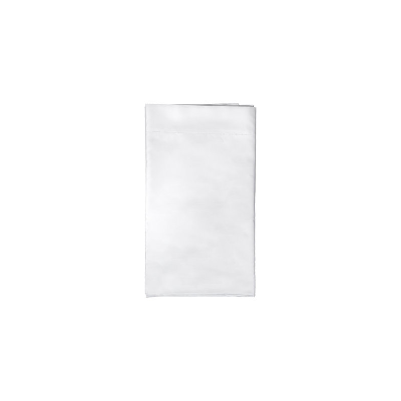 Elegante Percale Flat Sheet, King, Ivory