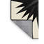 Tapis beige lavable à la machine à motif d'étoiles style Mid-Century Broker Shuriken-1269711039