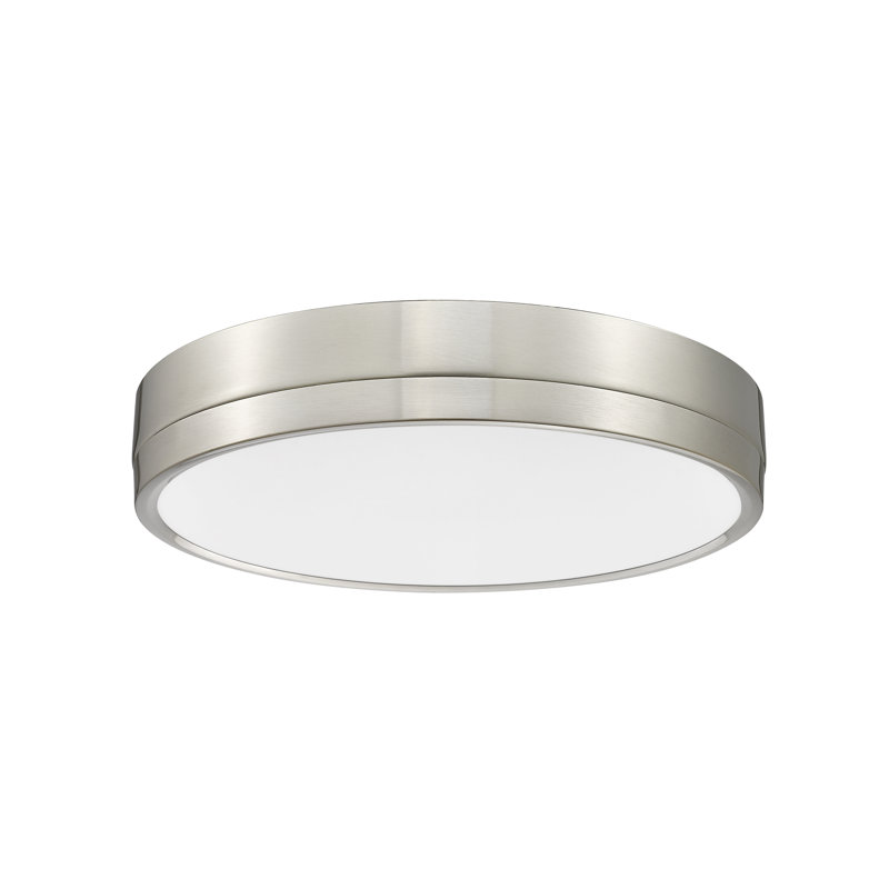 Brexleigh Acrylic LED Flush Mount, Brushed Nickel