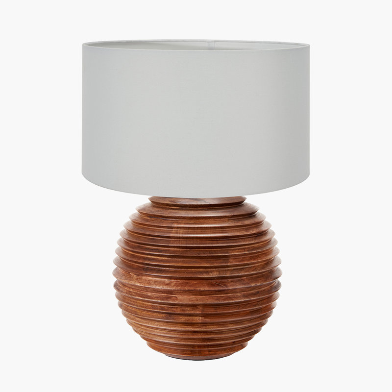 Table Lamp, 22.44" H x 15.75" W x 15.75" D, Poly-Blend, White