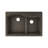Quartz Luxe 33" L x 22" W Double Basin Drop-In Kitchen Sink with Aqua Divide-18959087