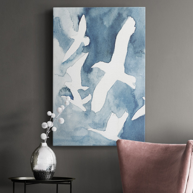 - Peinture sur toile tendue, H 18 po x l 12 po x P 1 po