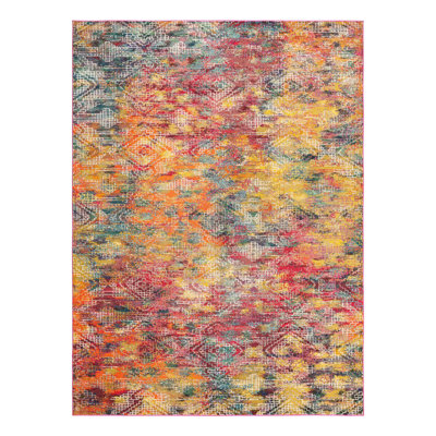 Washable Abstract Indoor Rug
