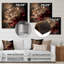 Décoration murale florale en métal G-87826641