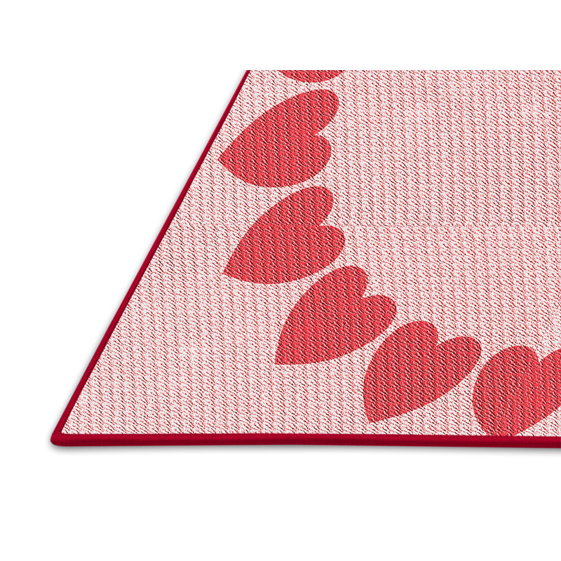 Tapis rose en laine, Rectangle 8 pi x 12 pi