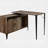 Country Oak Desk with Sliding Barn Doors-178382154