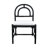 Polyester Upholstered Wicker/Rattan Frame Dining Chair-401811146