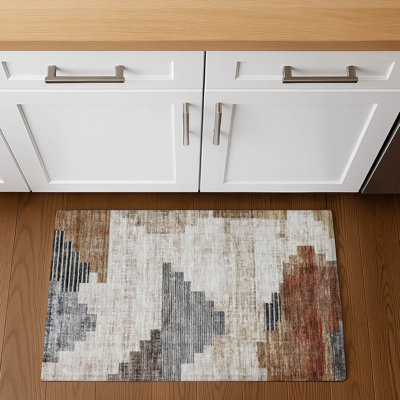 Premium Machine Washable Ashington AMF1829 Geometric Rug