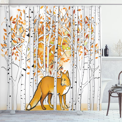 Shower Curtain with Hooks Included