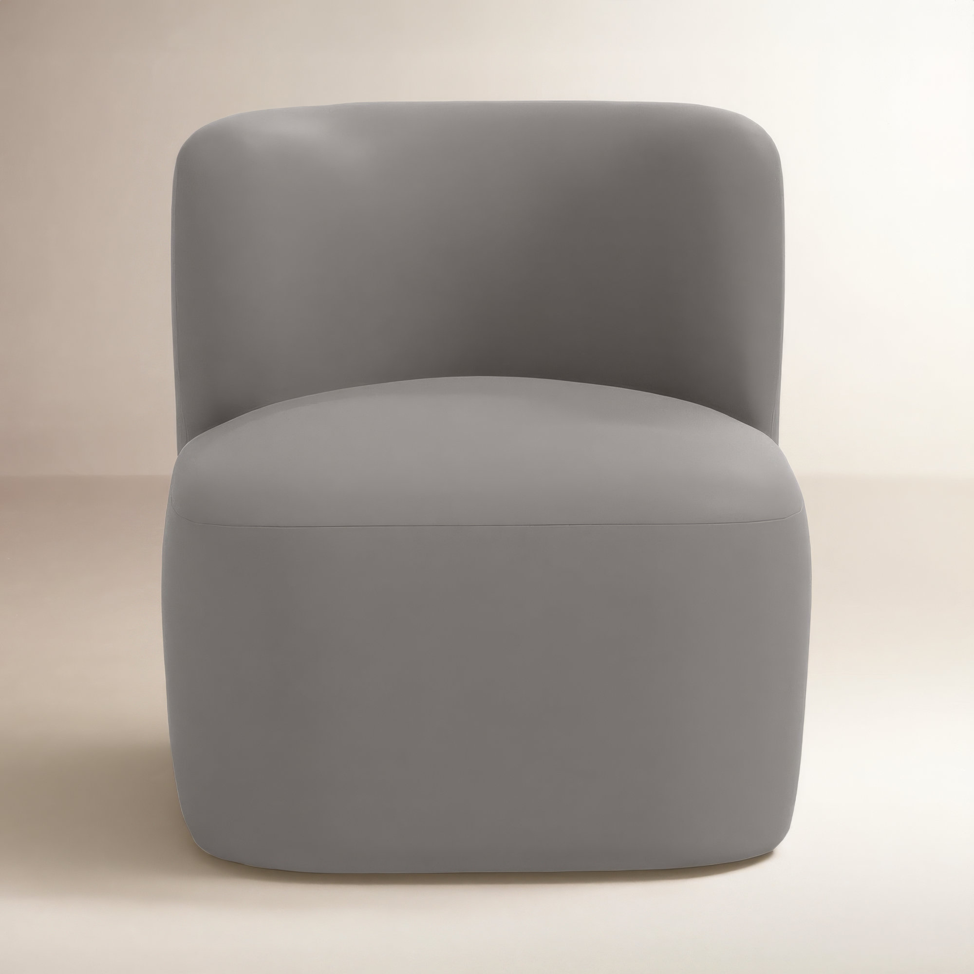 Mariza Upholstered Swivel Accent Chair, Classic Otter Performance Velvet