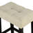 Contemporary 3pc Dining , Table And 2 Stools With Seats, Rectangular For Study Transitional Top Included, Design Room