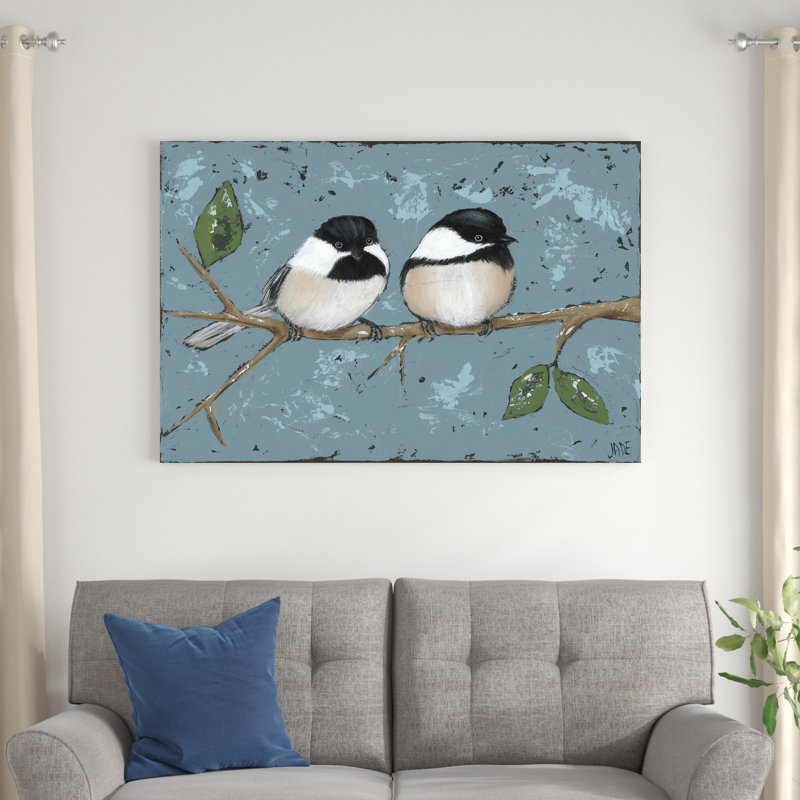 " Best Buds I " by Jade Reynolds Painting Print, 32" H x 48" W 