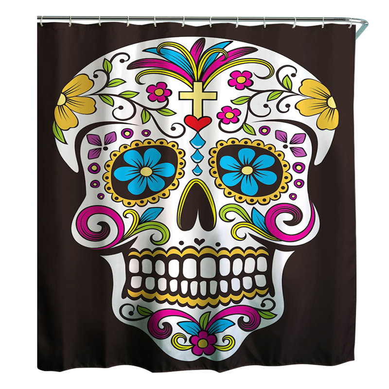 Shower Curtain with Hooks Included
