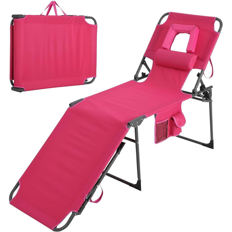 Outdoor Lounge Chair, Pink