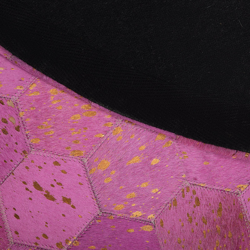 Round Croix Patchwork Hand Woven 140cm X 140cm Area Rug