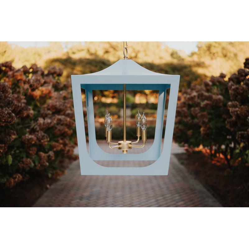 Wimble 4 - Light Chandelier, Blue