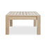Table basse en bois d'eucalyptus brossé