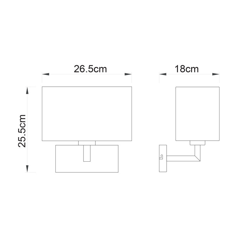 Sempronius Steel (accents) Armed Sconce, Satin Nickel