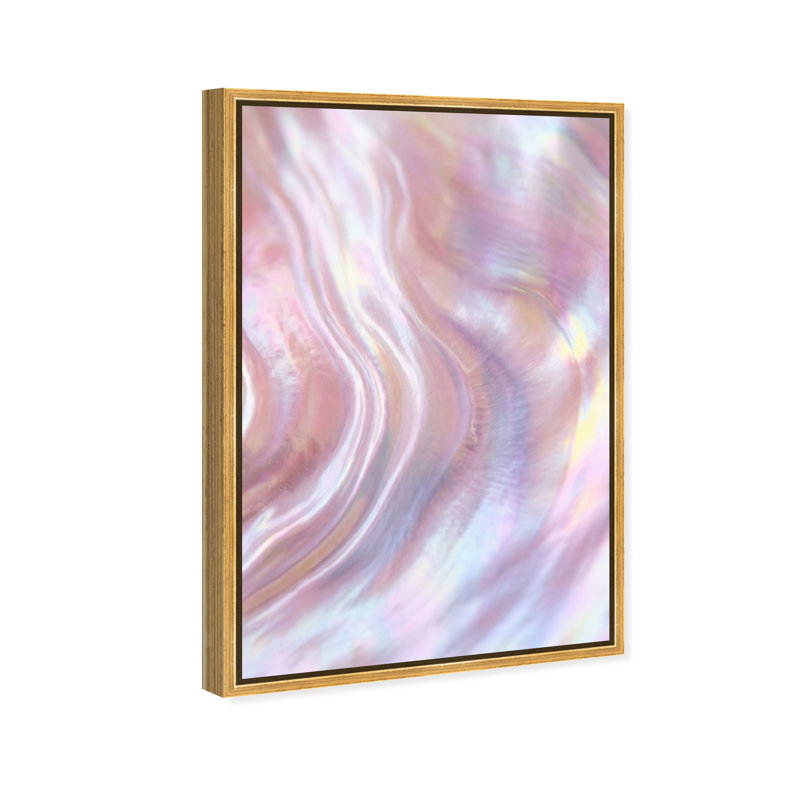 Iridescent Wave Print by Oliver Gal, 25"H x 17"W, Gold Floater Frame