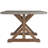 Baxter Concrete Veneer Top Dining Table And Slipcovered Wingback Parson Chairs Set - Full Concrete Veneer Top Table, Fabric Cover Chairs-96220401