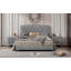 Malefatto Velvet Upholstered Bed with Tufted Headboard & Wooden Frame-117792810-122499199