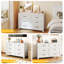 Commode à 6 tiroirs en métal blanc, commode de rangement moderne avec tiroirs coulissants pour placards et petits espaces | Idée de cadeau
