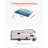 18' RV Replacement Awning Manual Trailer Awning for Most DC12V RVs
