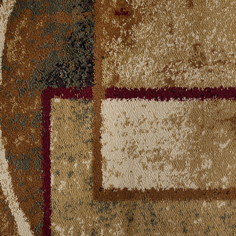 Tapis multicolore Menzen, Rond 5 pi 3 po