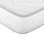 6 po Matelas simple réversible en mousse blanche dans une boîte, double face haute densité, noyau léger en polyuréthane, États-Unis, convenant à divers sommiers de taille de matelas, chambre à coucher de style moderne, installation facile,