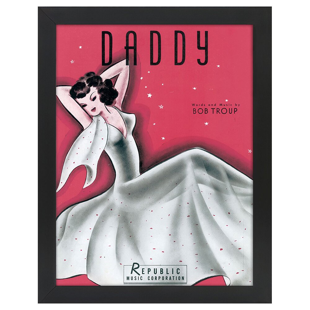 Leinwandbild Vintage Music Cover Daddy