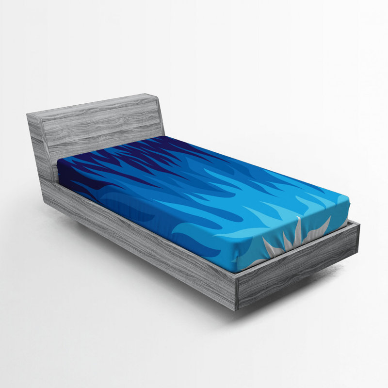 Drap ajusté abstrait, Drap-housse simple TG