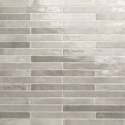 Ackland Westley 2 in. x 18 in. Glossy Porcelain Brick Look Floor and Wall Tile