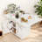 Wood Folding Dining Table With Storage Rack