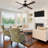 Drexel 52"W Remote Controlled Ribbed Clear Glass Shaded Ceiling Fan - Beachcrest Home
