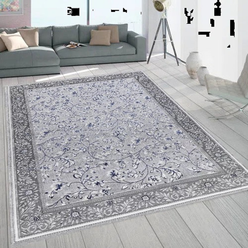 Floral Flatweave Area Rug, Rectangle 200 x 290 cm