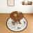 43-Inch Folding Dining Table for Small Spaces, Eco-Friendly MDF with Walnut Veneer, Space-Saving Design-155137584