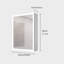 Armoire à pharmacie de salle de bain avec lumières, armoire à pharmacie DEL 28 po x 20 po
