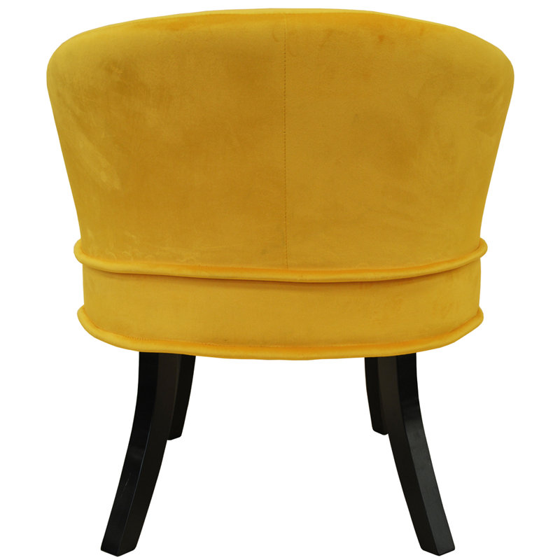 Crespin Upholstered Slipper Chair, Yellow