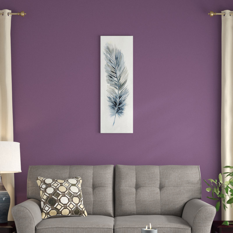 «Soft Feather II», impression sur toile tendue, H 36 po x l 12 po x P 1,5 po, Toile tendue