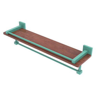 Montero Metal Floating Shelf with Towel Bar