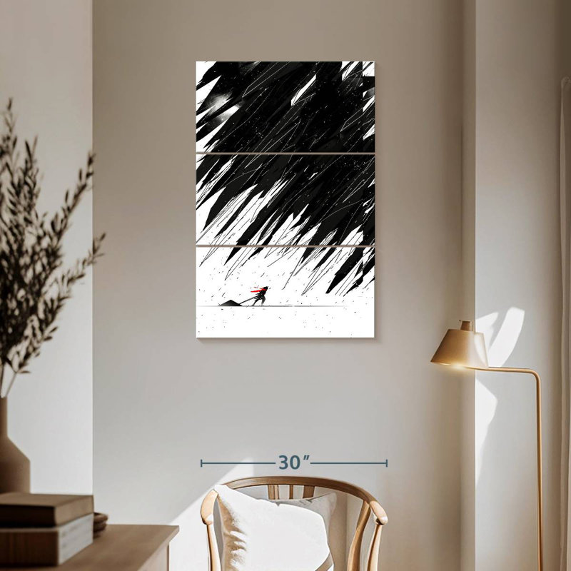Kelan Geometric Storm, 57" H x 36" W