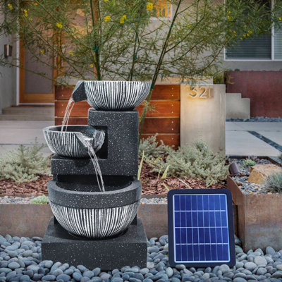 Weather Resistant Floor Fountain with Light