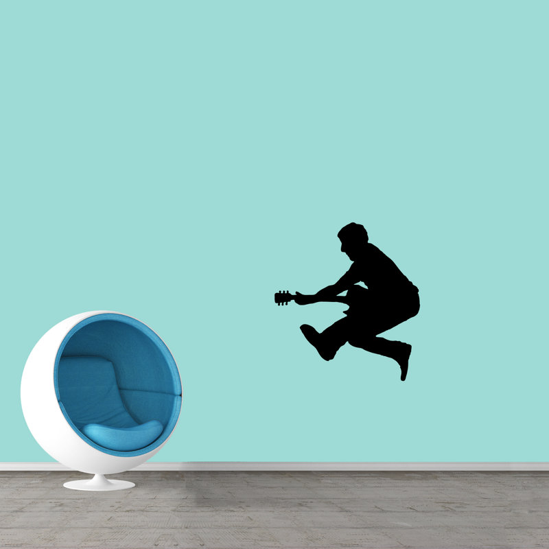 Gallucci Entertainment Non-Wall Damaging Wall Decal, Black