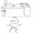 Elegant and luxurious desk