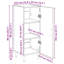 Sideboard Engineered Wood Side Cabinet Home Organiser-894623161