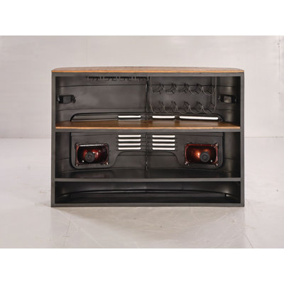 Dunbridge Wooden Dark Brown Counter Table