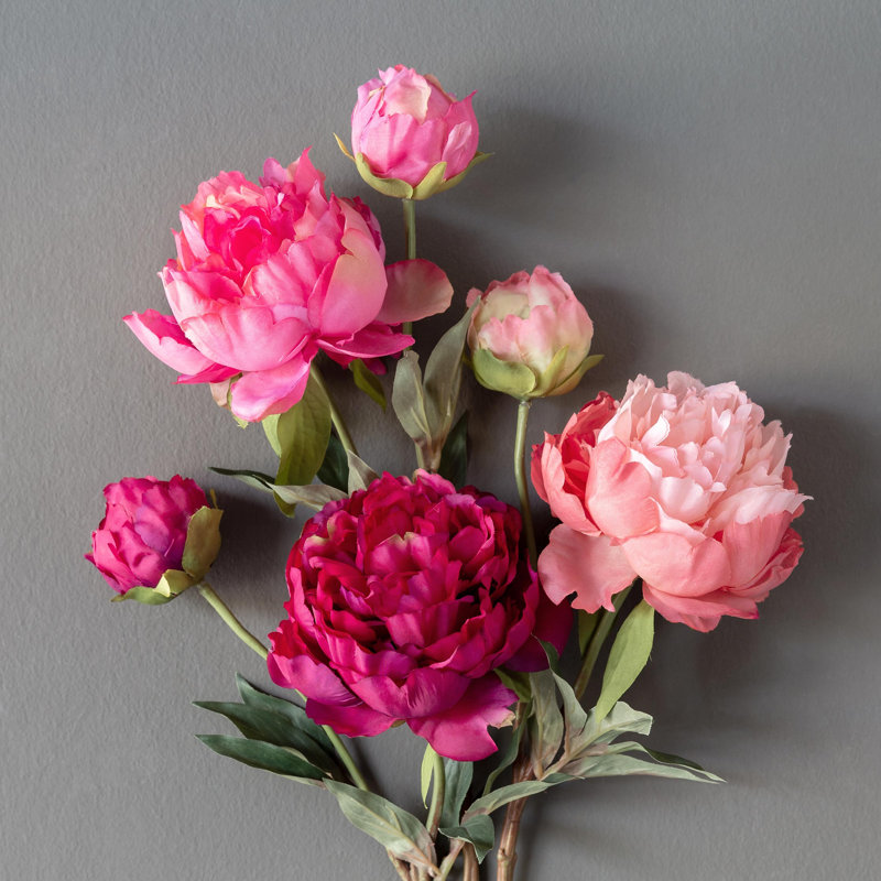 Garden Floral Peony Faux Floral