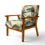 Chaise rembourrée Coastal Tropical-1823643473