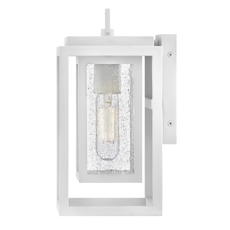 Wall Light, Textured White, 12" H x 7" W x 6.75" D