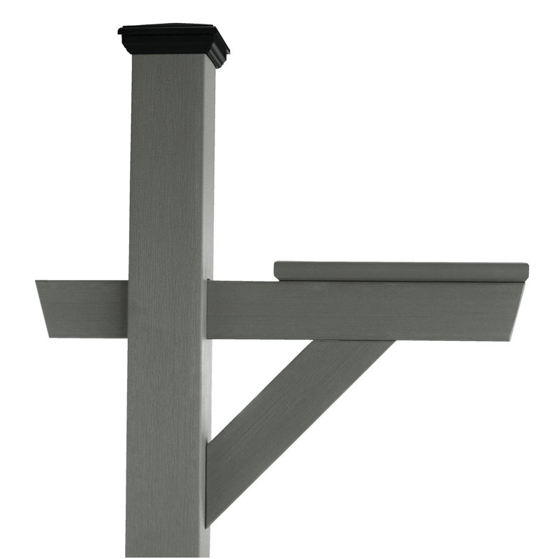 Eggers 76.8'' H Square Standard Post, Coastal Teak